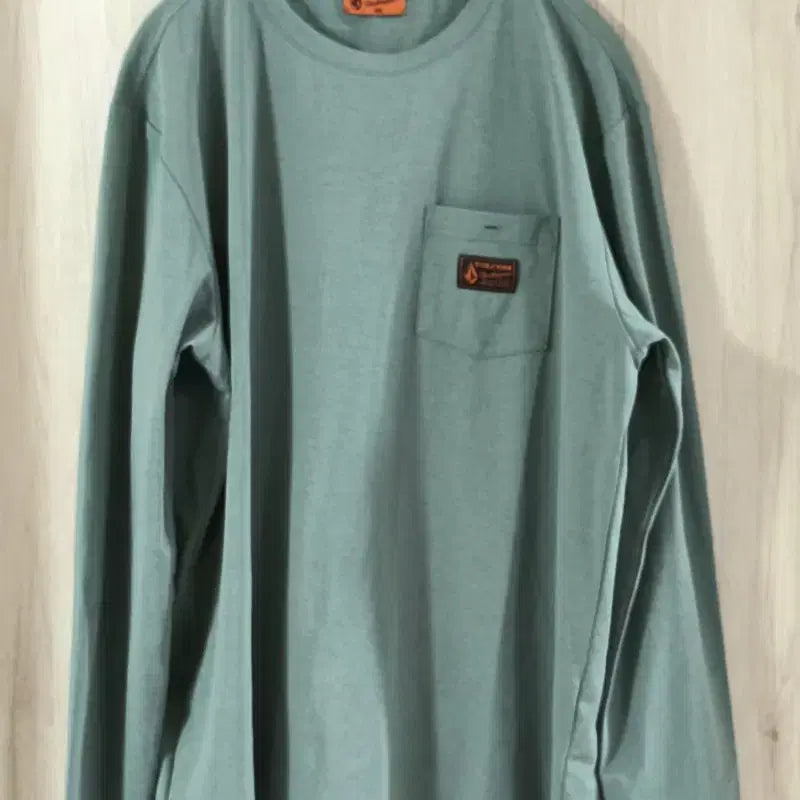 [BUNJANG] Volcom Workwear Long Sleeve T-Shirt Light Green (2XL) / 새상품_볼컴 티셔츠_110