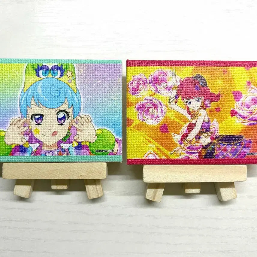 [BUNJANG] Aikatsu! Canvas Goods Nina &amp; Ruli / 아이엠스타 아이카츠 캔버스 굿즈