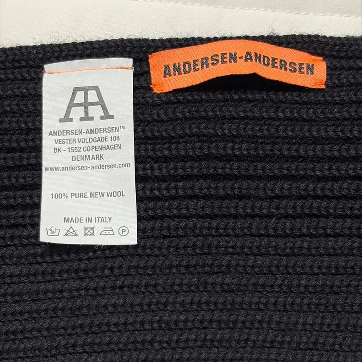 [BUNJANG] Andersen Black Pure New Wool Scarf / [안데르센] 블랙 머플러