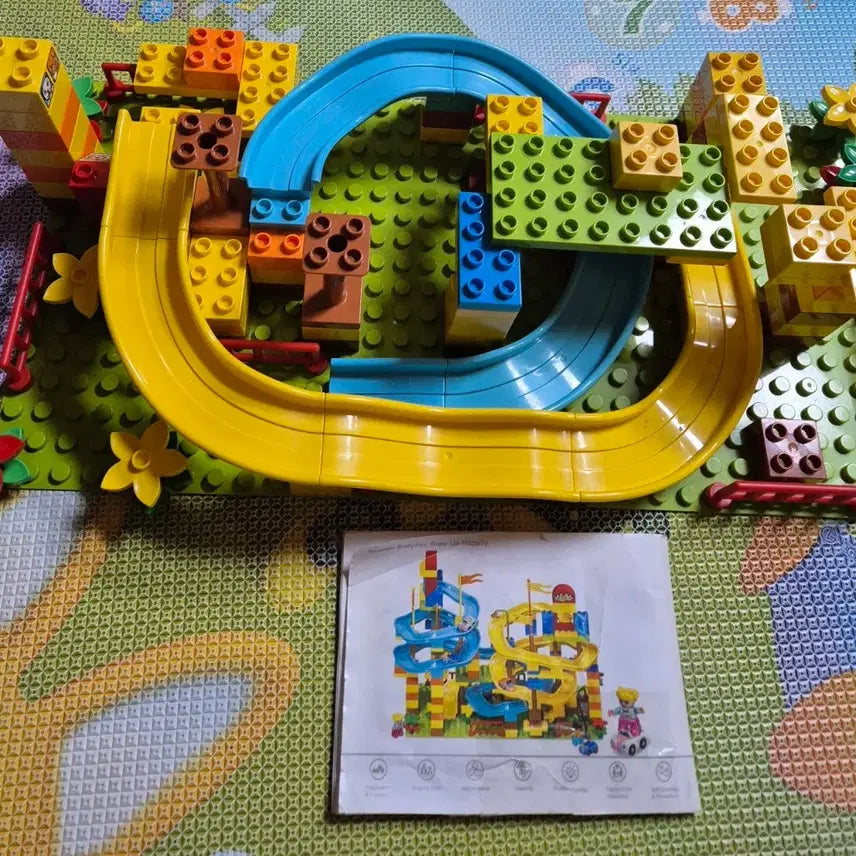 [BUNJANG] Duplo Compatible Building Blocks - Extreme Racing (88002) / 듀플러 레고 호환/스모네오 블록놀이 88002 익스트림 레이싱+설명서