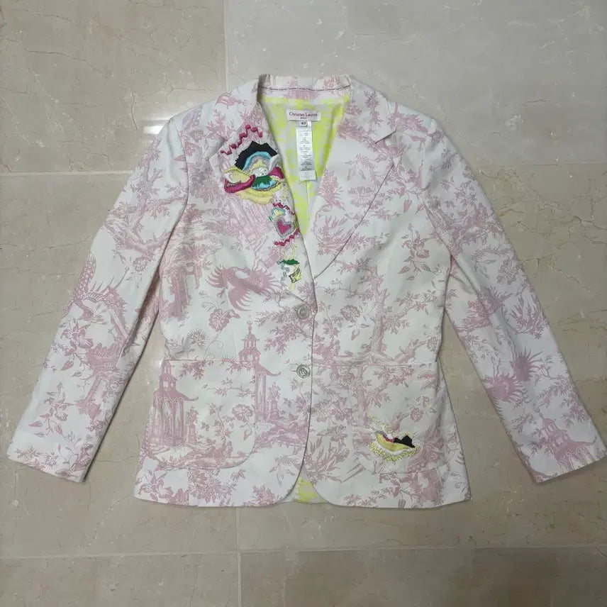 [BUNJANG] Christian Lacroix Cotton Blazer Size 42 / Christian Lacroix 크리스찬 라크르와 블레이저 42사이즈