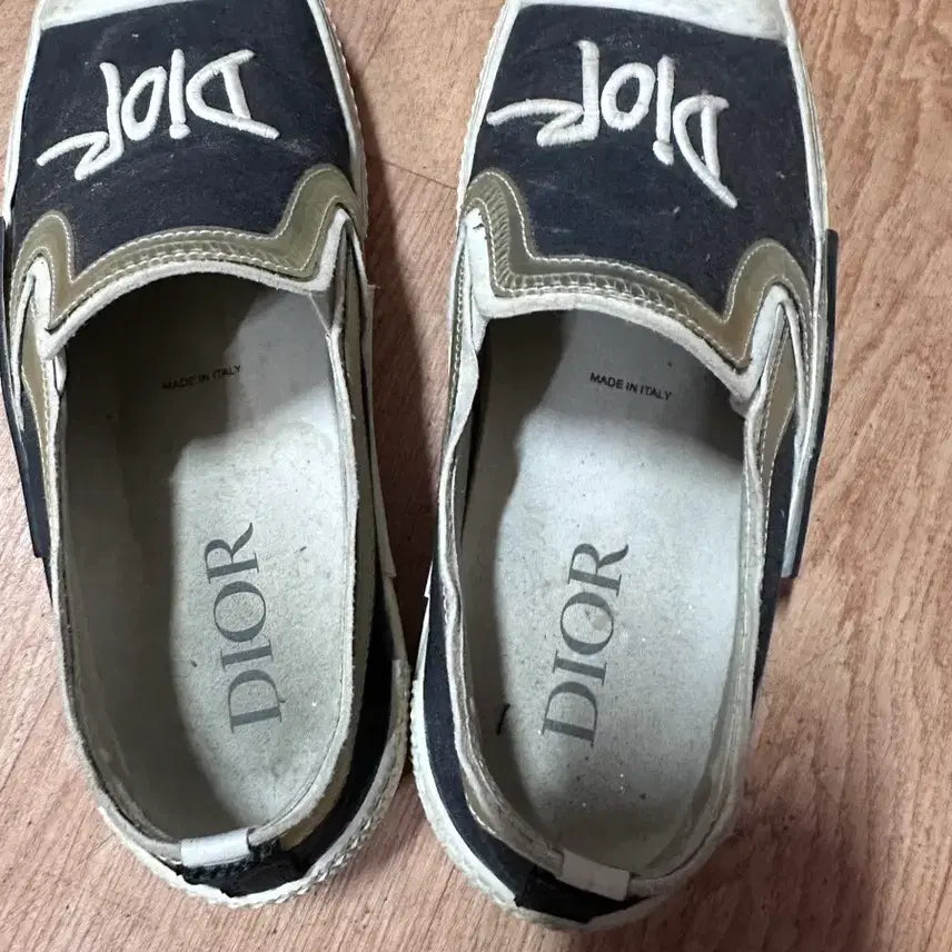 [BUNJANG] Dior Black Slip-On Sneakers / 디올 블랙 슬립온 스니커즈