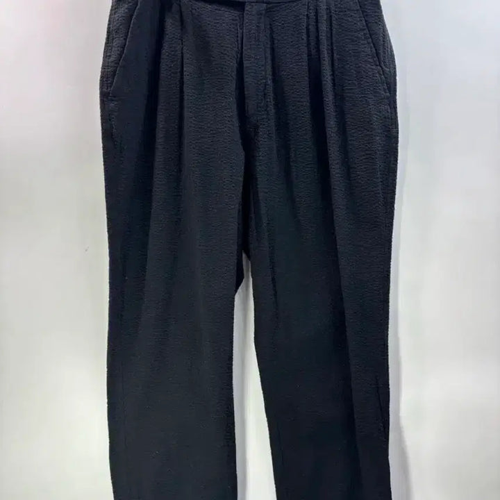[BUNJANG] Beslow Seersucker Two-Tuck Wide Pants / 비슬로우 시어서커 투턱 와이드팬츠 34