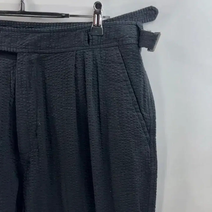 [BUNJANG] Beslow Seersucker Two-Tuck Wide Pants / 비슬로우 시어서커 투턱 와이드팬츠 34