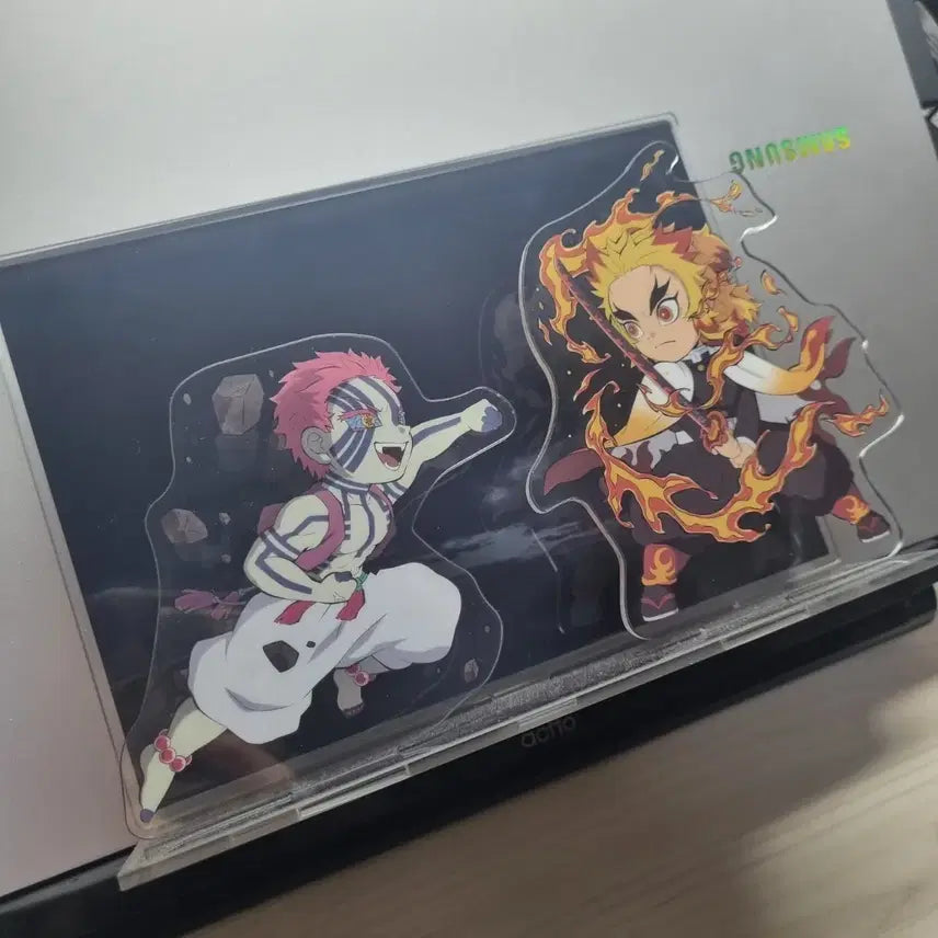 [BUNJANG] Demon Slayer Mugen Train Arc Official Artbook Acrylic Standee Akaza Kyojuro Rengoku / 귀멸의칼날 원화집 아크릴 아카자 렌고쿠 무한열차편 마음을 불태워라