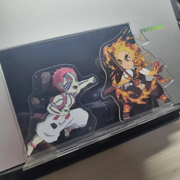 [BUNJANG] Demon Slayer Mugen Train Arc Official Artbook Acrylic Standee Akaza Kyojuro Rengoku / 귀멸의칼날 원화집 아크릴 아카자 렌고쿠 무한열차편 마음을 불태워라