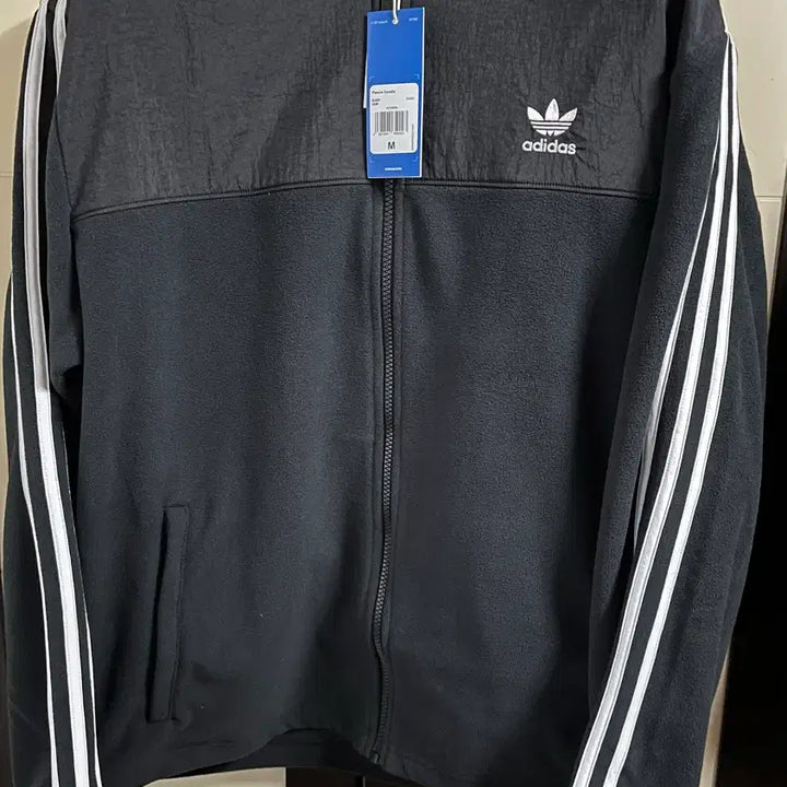 [BUNJANG] Adidas Fleece Hooded Zip-Up Jacket Black M Size / 아디다스 후리스 후드집업 검정색 M사이즈 팝니다