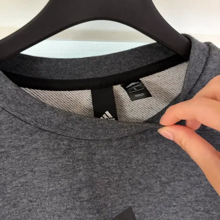 [BUNJANG] Adidas Big Logo Sweatshirt Grey / 아디다스 빅로고 맨투맨 회색