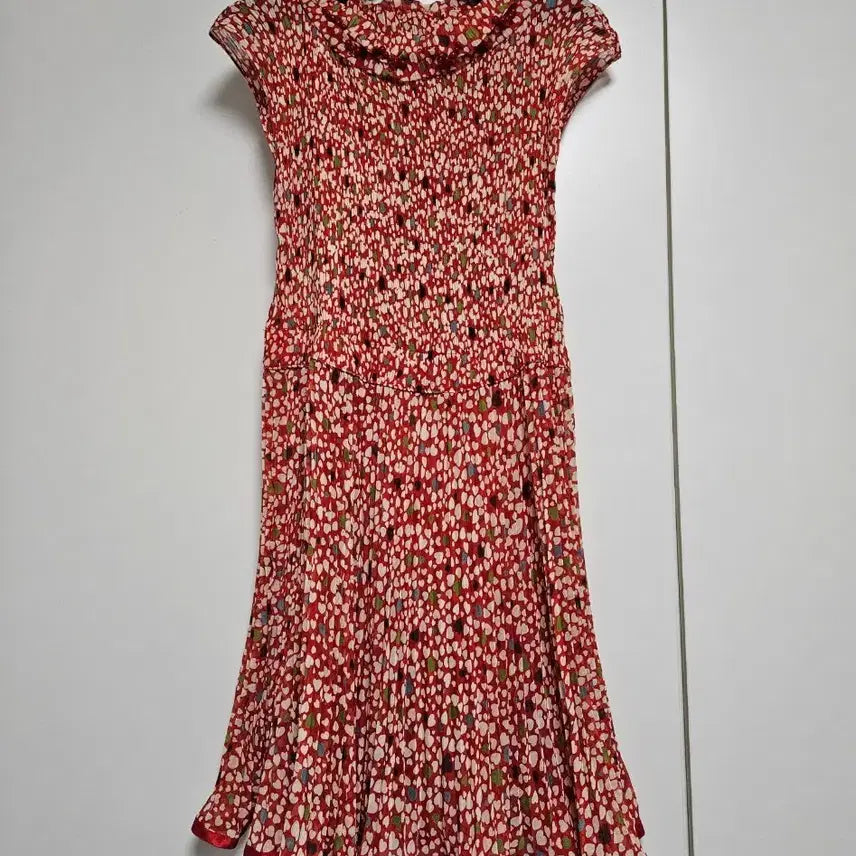 [BUNJANG] KIOK Pattern Pleated Dress (Size 91) / (새상품) 키옥 패턴 플리츠 원피스 (91)