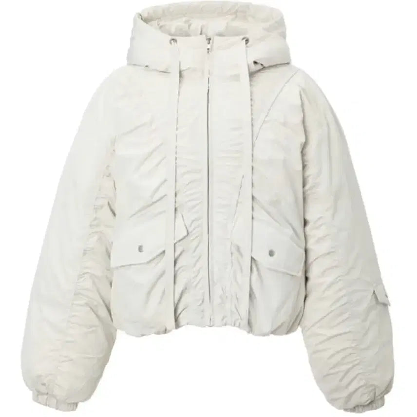 [BUNJANG] 3Times Pooky Puffer Down Jacket Ivory / 쓰리타임즈 푸키 푸퍼 패딩 아이보리