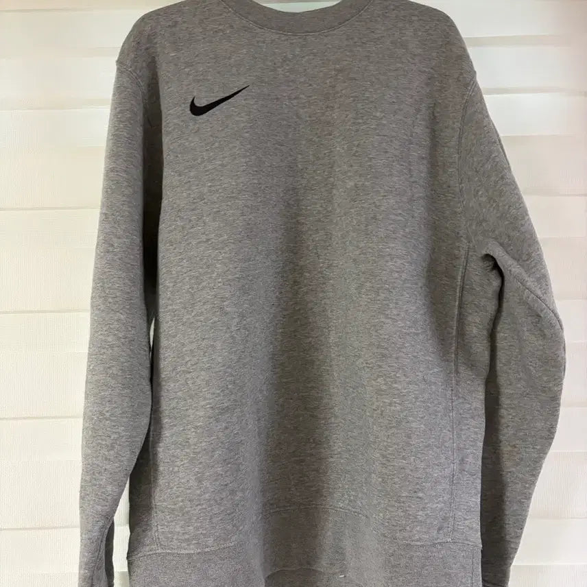 [BUNJANG] Nike Swoosh Fleece Sweatshirt Grey S / 나이키 스우시 기모 맨투맨 그레이 s