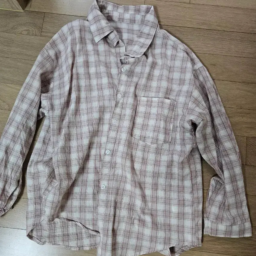 [BUNJANG] Soup Check Pattern Loose Fit Shirt / 체크 패턴 루즈핏 셔츠 숲soup남방 프리