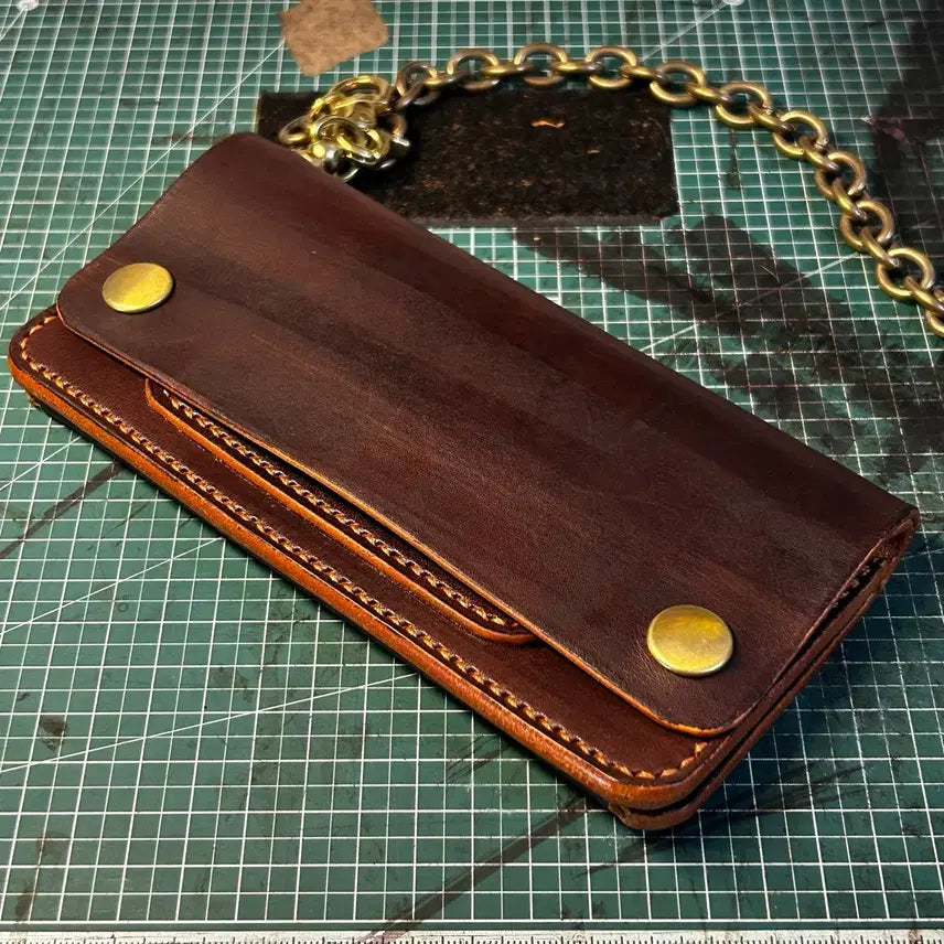 [BUNJANG] Chashim Brown Trucker Wallet / [새상품] 황동체인 차심 트러커월렛