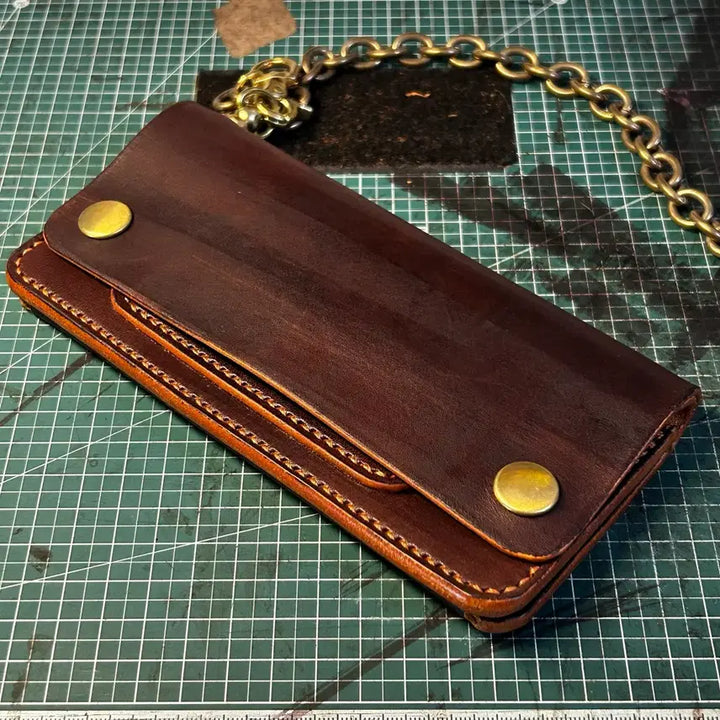 [BUNJANG] Chashim Brown Trucker Wallet / [새상품] 황동체인 차심 트러커월렛