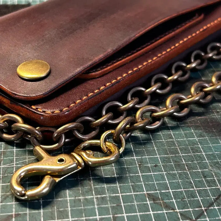 [BUNJANG] Chashim Brown Trucker Wallet / [새상품] 황동체인 차심 트러커월렛