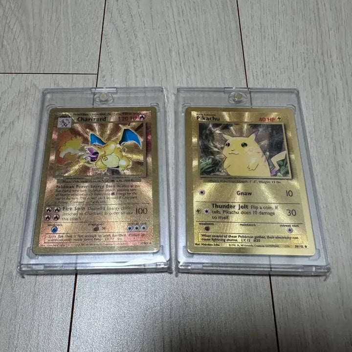 [SOLD OUT] 포켓몬카드 25주년 프로모 리자몽, 피카츄 메탈카드