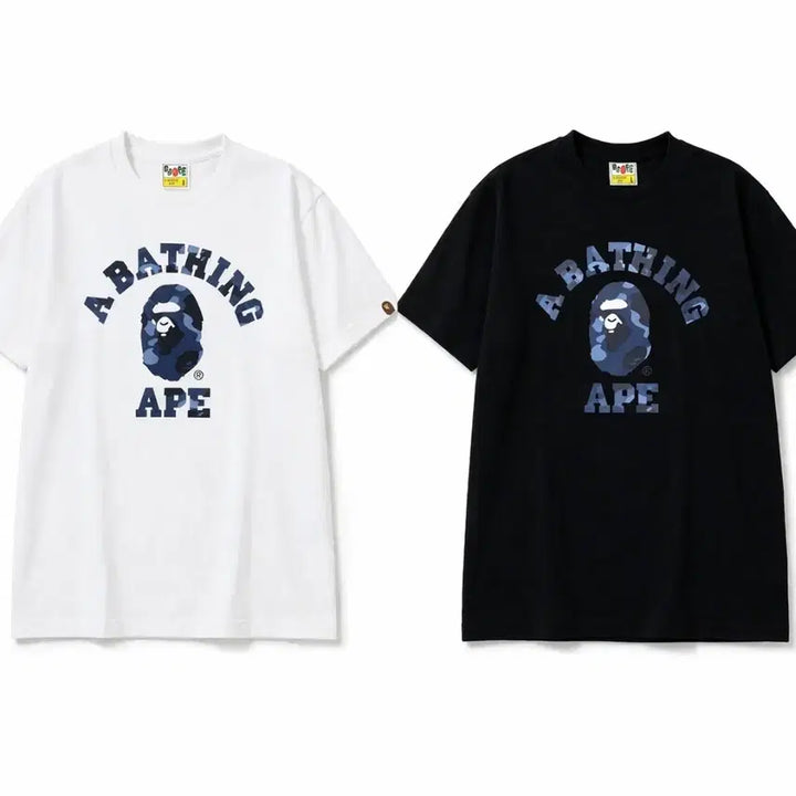 [BUNJANG] BAPE Camo Blue T-Shirt Unisex / 베이프 카모 블루 반팔 남녀공용
