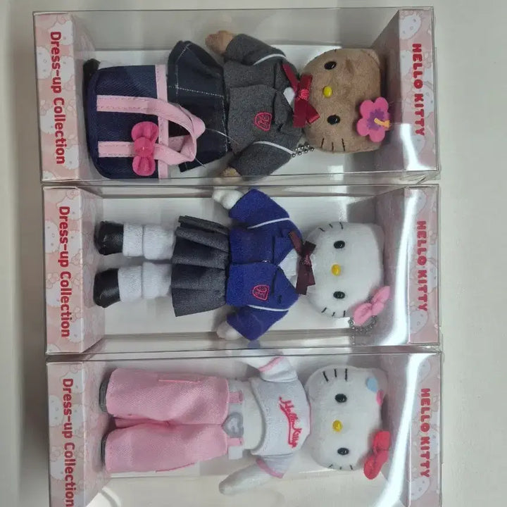 [BUNJANG] Hello Kitty Dress-Up Collection Dolls Set of 3 (Sealed) / 헬로키티 드레스업 컬렉션 인형 3종 미개봉 셋트