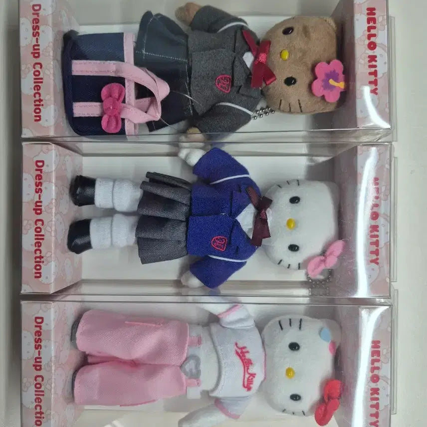 [BUNJANG] Hello Kitty Dress-Up Collection Dolls Set of 3 (Sealed) / 헬로키티 드레스업 컬렉션 인형 3종 미개봉 셋트