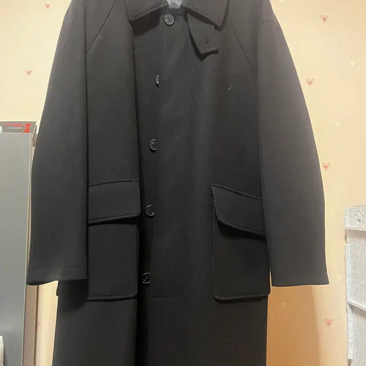 [BUNJANG] KIMUUR Surplus Wool Semi-Oversize Balmacaan Coat Black / 키뮤어 서플러스 울세미오버 발마칸 코트 블랙