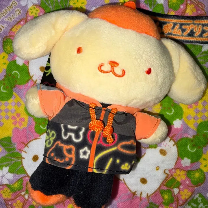 [BUNJANG] Sanrio Pompompurin Vivid Neon Series Keyring / 산리오 폼폼푸린 키링 비비드 네온 시리즈