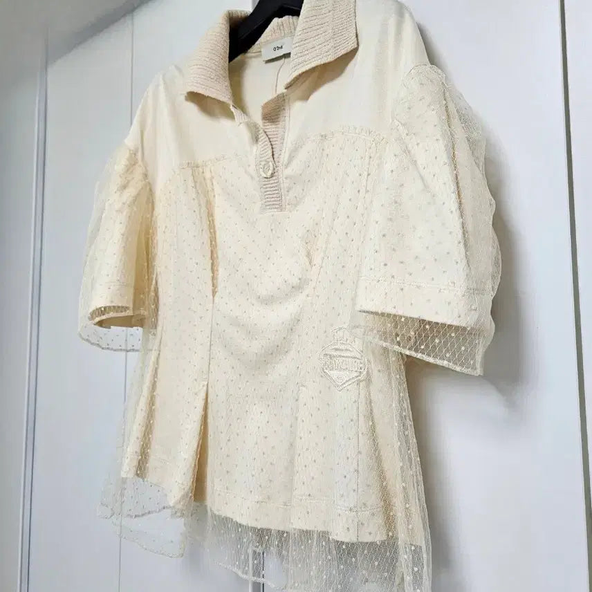 [BUNJANG] Ozzie Second Lace Blouse (Size 55) / (새상품) 오즈세컨 레이스 블라우스 (55)