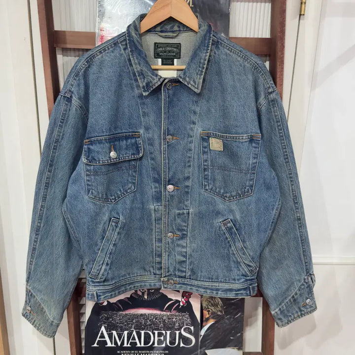 [BUNJANG] 1980s Polo Country USA Flag Dunga-ri Jacket / 80s 폴로 컨트리 성조기 덩가리 자켓 USA