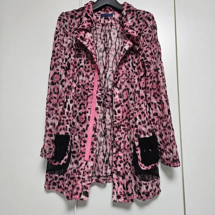 [BUNJANG] ZINOS Pink Leopard See-Through Jacket / (새상품) 지노스(ZINOS) 핑크 레오파드 자켓 (66)