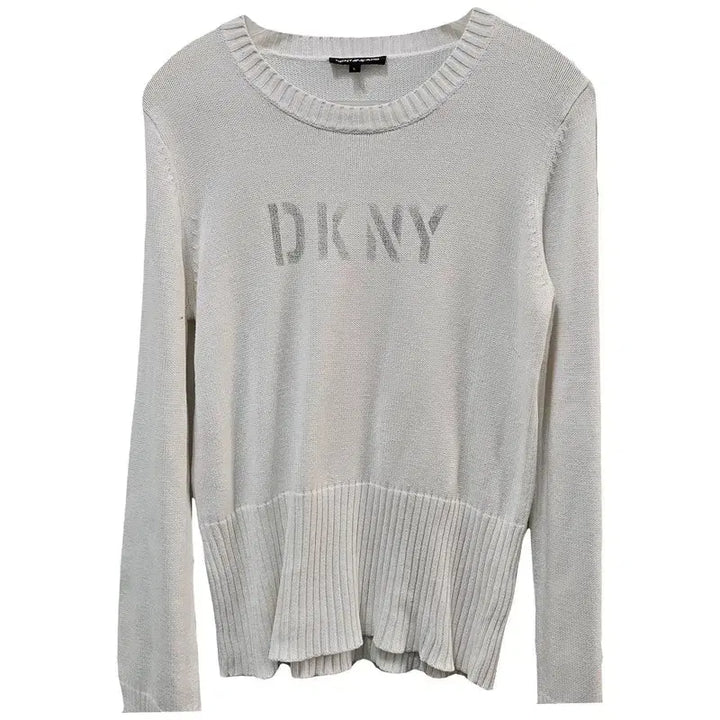[BUNJANG] DKNY Long Sleeve T-Shirt Light Grey Cotton / DKNY 유럽수입 긴팔 티 여 66/77 J4042