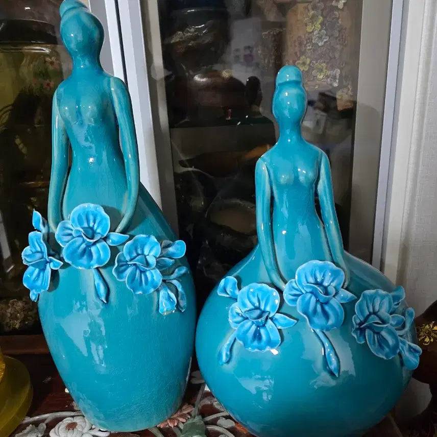 [BUNJANG] Ceramic Figurine Set / 도자기 큰인형  (일괄)사진2장