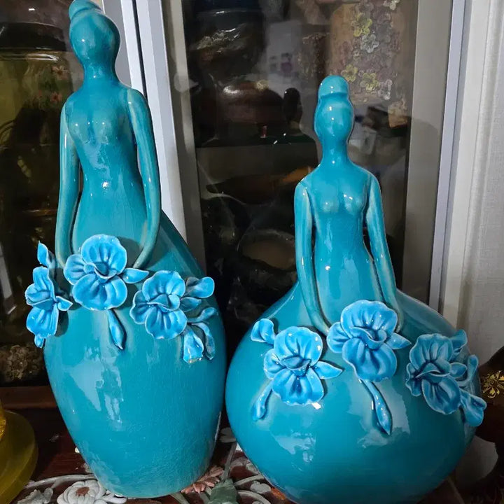 [BUNJANG] Ceramic Figurine Set / 도자기 큰인형  (일괄)사진2장