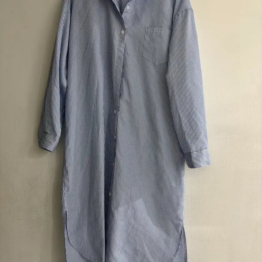 [BUNJANG] Blue Stripe Casual Shirt / 스트라이프 남방 셔츠 블루