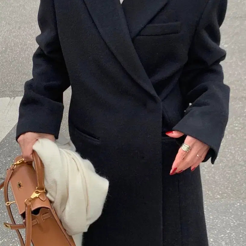 [BUNJANG] Around Yull Rune Cash Two-Way Coat Black / 어라운드율 룬캐시투웨이코트 블랙컬러