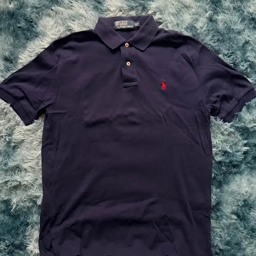 [BUNJANG] Polo Ralph Lauren Navy Polo Shirt SP / 폴로 랄프로렌 네이비 카라티 S/P