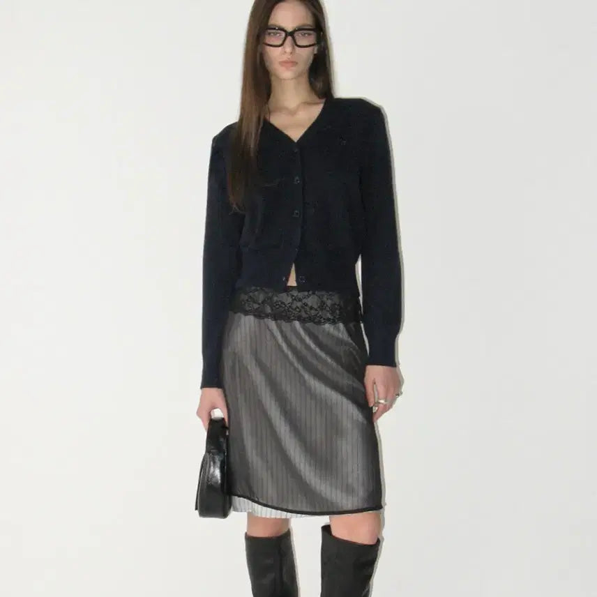 [BUNJANG] Sunburn Project Lace Layered Midi Skirt / 썬번프로젝트 Lace Layered Midi Skirt 레이스 레이어드