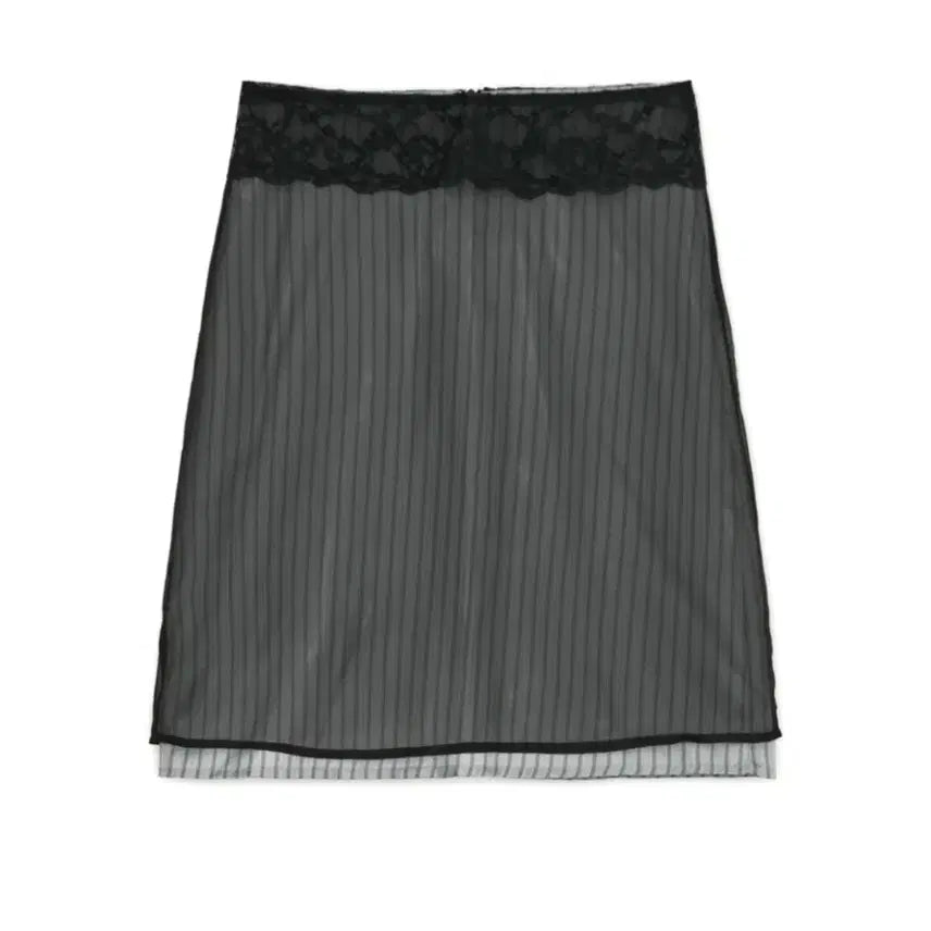 [BUNJANG] Sunburn Project Lace Layered Midi Skirt / 썬번프로젝트 Lace Layered Midi Skirt 레이스 레이어드