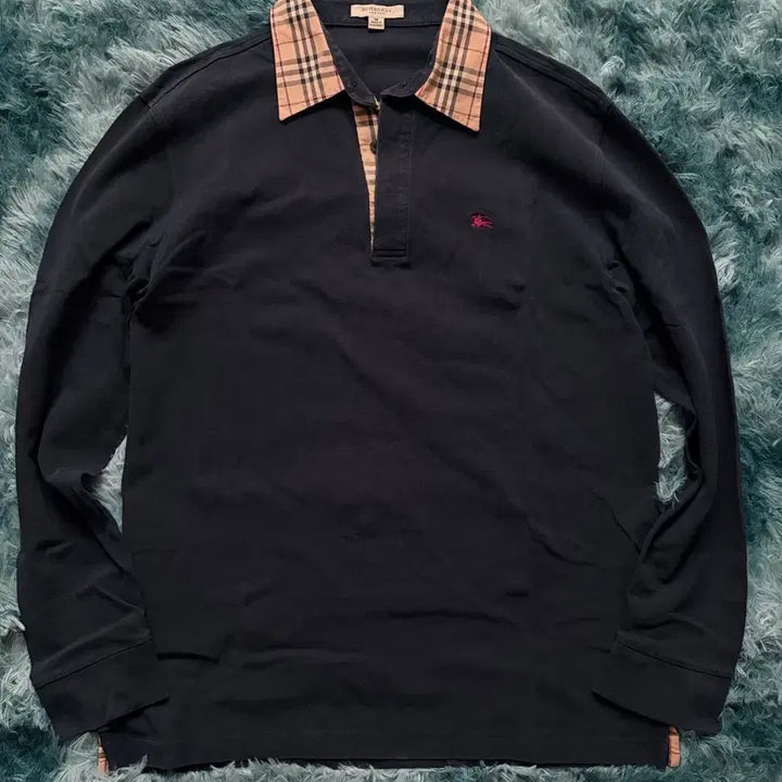 [BUNJANG] Burberry London Navy Polo Shirt M / 버버리 런던 네이비 카라티 M