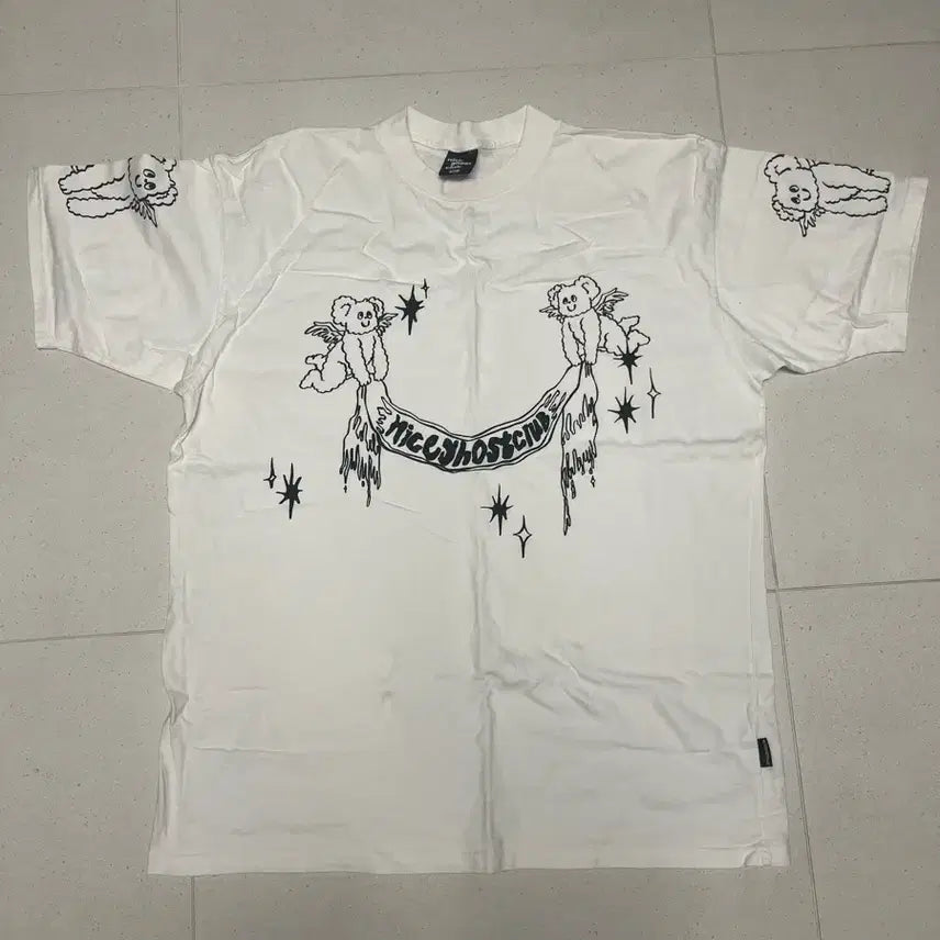 [BUNJANG] Nice Ghost Club Heavenly Bear Angel Big Tee / 나이스고스트클럽 HEAVENLY BEAR ANGEL BIG BIG TEE