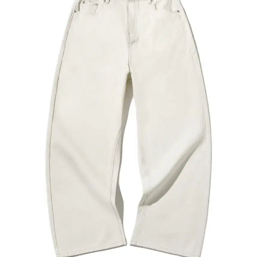[BUNJANG] Filluminate Damaged Washed Denim Pants (Cream / M) / [새상품] 필루미네이트 데미지 워시드 데님 팬츠 (크림 /