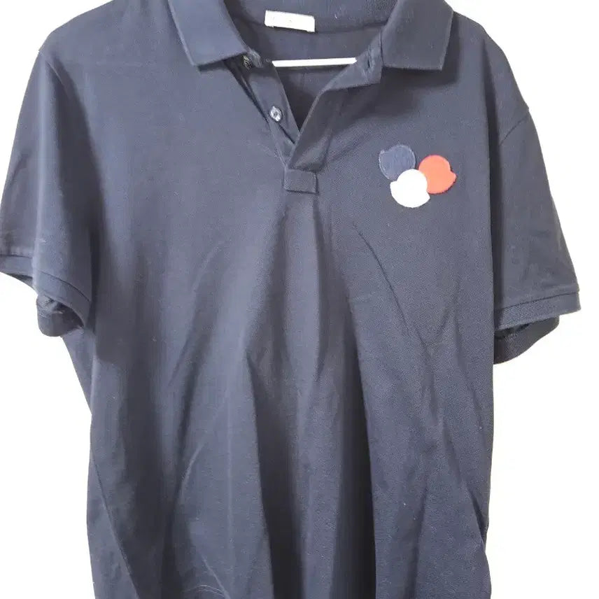 [BUNJANG] Moncler Navy Short Sleeve Polo Shirt / 몽클레어 네이비 반팔 폴로티