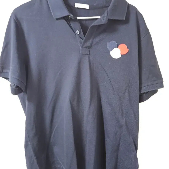 [BUNJANG] Moncler Navy Short Sleeve Polo Shirt / 몽클레어 네이비 반팔 폴로티