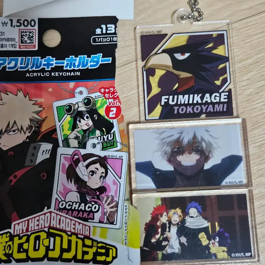 [BUNJANG] My Hero Academia Daiso Acrylic Keyring &amp; Block / 나히아 다이소 아크릴키링, 블럭