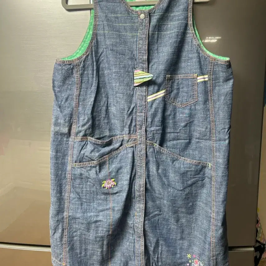 [BUNJANG] Oilily Blue Denim Vest Jacket Women&