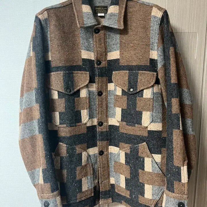 [BUNJANG] RRL Wool Jacquard Half Coat / 더블알엘 울 자카드 코트