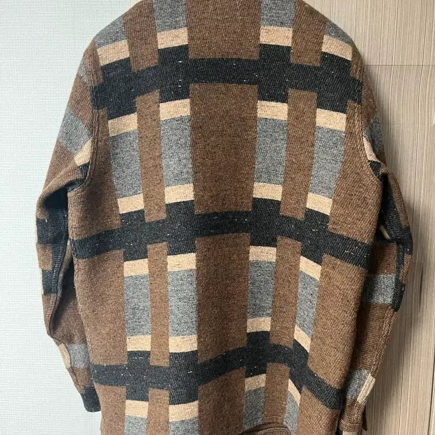 [BUNJANG] RRL Wool Jacquard Half Coat / 더블알엘 울 자카드 코트