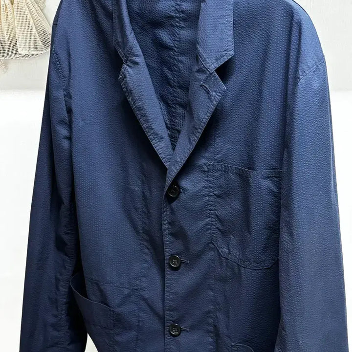 [BUNJANG] Uniqlo Linen Jacket Navy L / 유니클로 린넨 자켓 105