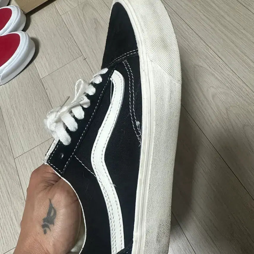 [BUNJANG] Vans Old Skool VR3CUSH Black Sneakers / 반스 올드스쿨 VR3CUSH 블랙 265