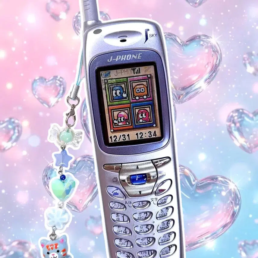 [BUNJANG] Japanese Lenticular "Lilac" Classic Phone Mockup / 일본 렌티큘러 연보라 고전폰 목업폰 모형폰