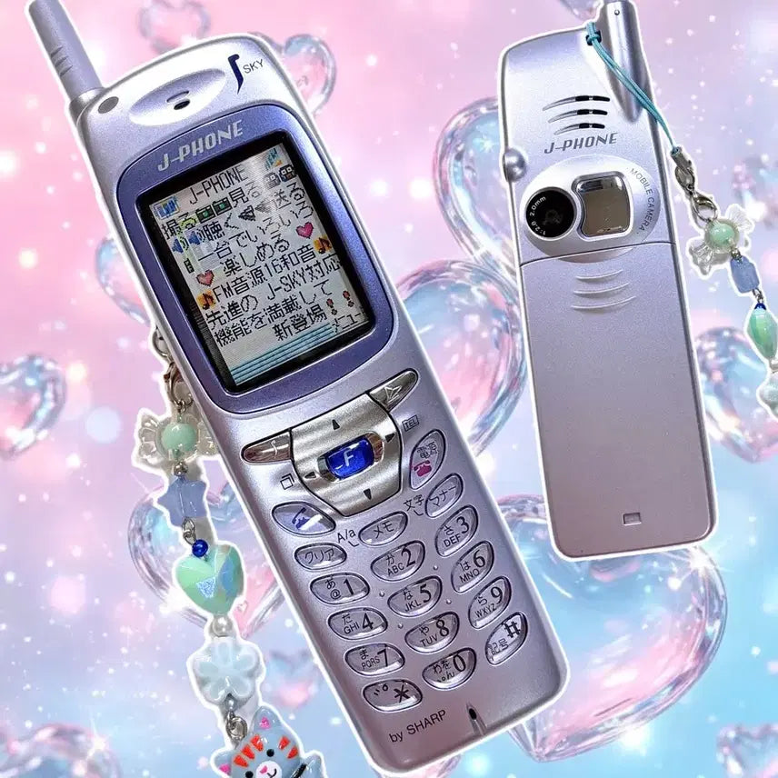 [BUNJANG] Japanese Lenticular "Lilac" Classic Phone Mockup / 일본 렌티큘러 연보라 고전폰 목업폰 모형폰
