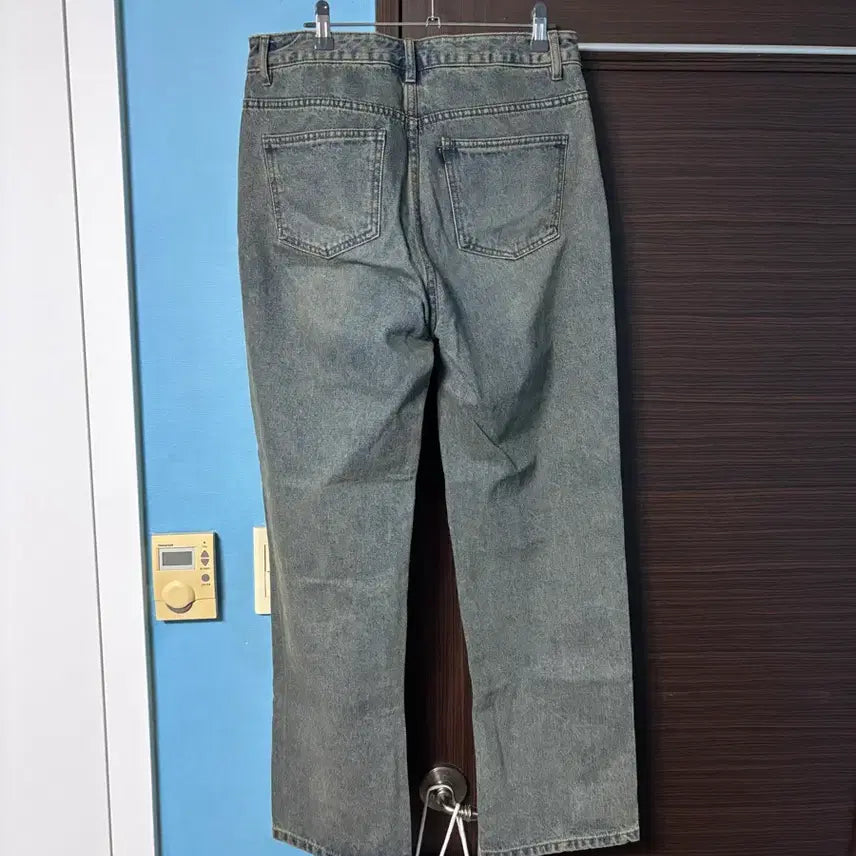 [BUNJANG] Topi Wide Denim Pants Beige Indigo L / 무신사 토피 와이드 데님팬츠 베이지인디고 L사이즈